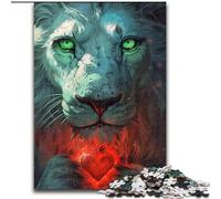 Puzzles pour Adultes 1000 pièces Art Lion Puzzle pour s'amuser en Famille Parfait pour Les Vacances, Les soirées de Jeux interactives (Taille : 26x38cm)