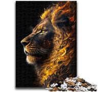 Puzzles pour Adultes 1000 pièces Art Lions colorés Jouet éducatif Anti-Stress Cadeaux pour Amis et Famille 50x75cm