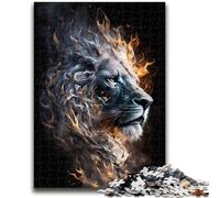 Puzzles pour Adultes 1000 pièces Art Lions colorés pour 14 Ans et Plus Jeux éducatifs pour Adultes et Adolescents Cadeau d'art 50x75cm