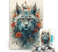 Puzzles pour Adultes 1000 pièces Art Lynx DIY Puzzle Toys 26x38cm est idéal comme Cadeau pour Toute la Famille Convient aux Adolescents de 14 Ans et Plus