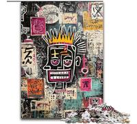 Puzzles pour Adultes 1000 pièces Art Moderne de Basquiat, Jeu intellectuel Éléphant, Cadeau d'anniversaire, décoration Murale pour Les 14 Ans et Plus (Taille 26x38cm)