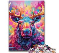 Puzzles pour Adultes 1000 pièces Art Moose, Jouets éducatifs et éducatifs, Jeux familiaux, Cadeaux d'anniversaire et Cadeaux Uniques (75x50cm)