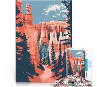 Puzzles pour Adultes 1000 pièces Art Naturel de Bryce Canyon Entraînez Votre Cerveau et Vos Mains Idées Cadeaux 52x38cm