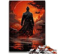 Puzzles pour Adultes 1000 pièces Art Ninja Japonais Puzzle pour Adolescents, Jeu Familial Anti-Stress Défi Difficile Convient aux Couples (75x50cm)