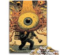 Puzzles pour Adultes 1000 pièces Art psychédélique Difficile à réaliser mais Amusant et Humoristique Décoration d'intérieur Unique et Cadeaux 50x75cm