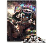 Puzzles pour Adultes 1000 pièces Art psychédélique Jeu de réflexion Jeu éducatif pour Anniversaire, Noël pour Les 14 Ans 50x75cm