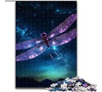 Puzzles pour Adultes 1000 pièces Art Star Libellule Puzzle en Bois, pour Adolescents et Ados, idéal Cadeau d'anniversaire et de Vacances 1000 pièces(50x75cm)