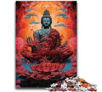 Puzzles pour Adultes 1000 pièces Art Statue de Bouddha Soulagement du Stress Séjour Tuer Le Temps Décoration Parfaite pour Les 14 Ans et Plus 38x26cm
