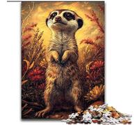 Puzzles pour Adultes 1000 pièces Art Suricate, Jeu Familial Anti-Stress, défi Difficile, renforce l'amour Entre Couples (Taille 26x38cm)