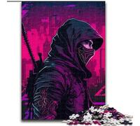 Puzzles pour Adultes 1000 pièces Assassin en Bois, Cadeau Amusant et activité pour la Maison 50x75cm pour Les Anniversaires, Les Vacances et Les Occasions spéciales