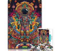Puzzles pour Adultes 1000 pièces Astronaut Dream, Puzzle Adulte, Staycation Kill Time avec pièces de Formes aléatoires entièrement emboîtables (Taille 75x50cm)