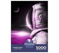 Puzzles pour Adultes 1000 Pièces Astronaut with Spacesuit Puzzles pour Adultes Jeu Manuel Défi Difficile Aidez Votre Cerveau À Faire Travailler 38x26cm/1000pcs