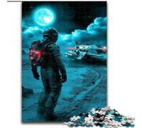 Puzzles pour Adultes 1000 pièces Astronaute de la Galaxie, Jeu Familial Anti-Stress, défi Difficile, renforce l'amour Entre Couples (Taille 26x38cm)
