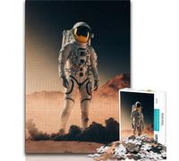 Puzzles pour Adultes 1000 pièces Astronaute Difficile sur Une Nouvelle planète Puzzles pour Adultes est idéal comme Cadeau pour Toute la Famille Convient pour Et 14 38x26cm
