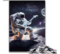 Puzzles pour Adultes 1000 pièces Astronaute Jouant de la Guitare, défi Difficile et Anti-Stress, Cadeaux du Père Noël Secret pour Les 14 Ans et Plus (Taille 50x75cm)