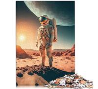 Puzzles pour Adultes 1000 pièces Astronaute sur la Nouvelle planète en Carton de qualité supérieure, Puzzle à emboîtement précis pour Adultes, Jeu éducatif, Jouet de défi 26 x 38 cm