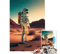 Puzzles pour Adultes 1000 pièces Astronaute sur Une Nouvelle planète Activités Amusantes à la Maison Une œuvre d'art Jeux relaxants Convient aux Personnes de 14 Ans et Plus (50x75cm)