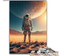 Puzzles pour Adultes, 1000 pièces Astronaute sur Une Nouvelle planète Puzzles en Bois pour Adultes Taille 50x75cm Activité familiale, Casse-tête, Décoration intérieure, Cadeau de Vacances