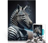 Puzzles pour Adultes 1000 pièces Astronaute zèbre Jeux éducatifs Décoration d'intérieur Car C'est Un pour Toute la Famille 38x26cm