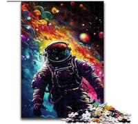 Puzzles pour Adultes 1000 pièces Astronautes artistiques Jeu Familial interactif, pour Les Vacances, Jeu d'activités familiales (Taille : 50x75cm)