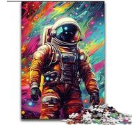 Puzzles pour Adultes 1000 pièces Astronautes artistiques Puzzle Activité de cohésion familiale, Cadeau Unique pour Les Vacances et Les Anniversaires (Taille : 50x75cm)