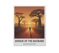 Puzzles pour Adultes 1000 Pièces，Avenue des Baobabs, Madagascar，Puzzle en Papier Enfants Jouet Cadeau Éducatif Intellectuel Décompression Amusant Jeu De Famille（38x26cm）-HT28