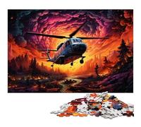 Puzzles pour Adultes 1000 pièces Avion dans Le Ciel coloré Puzzle Une œuvre d'art pour et Adolescent de 14 Ans et Plus 1000 pièces (38x26cm)