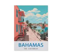Puzzles pour Adultes 1000 Pièces,Bahamas, Caraïbes,Puzzles en Papier pour Adultes Décompression Jouets Puzzle,Puzzles Classiques(50x70cm)-CO24