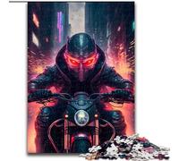Puzzles pour Adultes 1000 pièces Balade en Moto, Jouet éducatif et décompressant, Cadeau d'anniversaire (Taille 50x75cm)