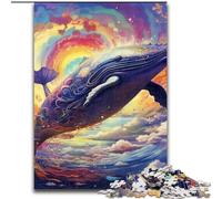 Puzzles pour Adultes 1000 pièces Baleine colorée Puzzle 1000 pièces Jeu interactif Familial, Cadeau Casse-tête, Jouet éducatif (Taille 50x75cm)