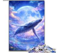 Puzzles pour Adultes 1000 pièces Baleine de l'espace, Éléphant, Jeu intellectuel, Cadeau d'anniversaire, Décoration Murale pour 14 Ans et Plus (Taille 26x38cm)