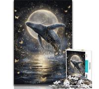 Puzzles pour Adultes 1000 pièces Baleine de l'espace Puzzle Adulte Apprentissage éducatif est idéal comme Cadeau pour Toute la Famille 75x50cm