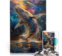 Puzzles pour Adultes 1000 pièces Baleine sautant Jouet éducatif Anti-Stress Puzzle Puzzles drôles 19,7 po x 29,5 po pour Les Adolescents de 14 Ans et Plus