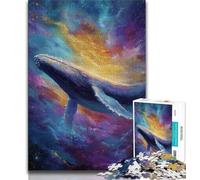 Puzzles pour Adultes 1000 pièces Baleine spirituelle, Jeux éducatifs, décoration d'intérieur, idéal comme Cadeau pour Toute la Famille 50x75cm