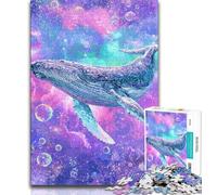 Puzzles pour Adultes 1000 pièces Baleine spirituelle majestueuse, Jeux éducatifs, décoration d'intérieur, idéal comme Cadeau pour Toute la Famille (38x26cm)