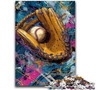 Puzzles pour Adultes 1000 pièces Baseball Sports Brain Intelligence Challenge Jouets addictifs Cadeau Amusant pour Les 14 Ans et Plus 26x38cm
