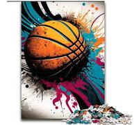 Puzzles pour Adultes 1000 pièces Basketball Sports Jigsaw Home Decor Brain Teaser Game for Teens & Family Interaction (Taille : 26x38cm)