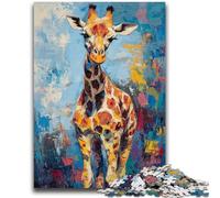 Puzzles pour Adultes 1000 pièces Basquiat Girafe, Un Jeu Stimulant idéal pour Toute la Famille (75x50cm)