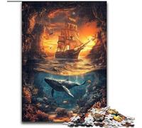 Puzzles pour Adultes 1000 pièces Bateau, Jeu Familial Anti-Stress, Défi Difficile, Renforcer l'amour Entre Couples (Taille 26x38cm)