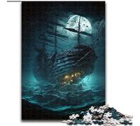 Puzzles pour Adultes, 1000 pièces, Bateau Pirate, en Carton, Parfait pour Halloween, Noël, Anniversaire, 1000 pièces(26x38cm)
