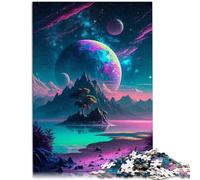 Puzzles pour Adultes 1000 pièces Beach The Near Mountain Impossible Puzzle 26x38cm est idéal comme Cadeau pour Toute la Famille