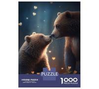 Puzzles pour Adultes 1000 Pièces Bears Love Puzzle Adulte, Jeu De Réflexion, Découpe De Précision, Défi Éducatif 38x26cm/1000pcs