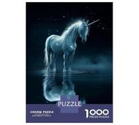 Puzzles pour Adultes 1000 Pièces Beautiful Magical Unicorn Puzzles pour Adultes, Jouets À Monter Soi-même, Cadeaux À Offrir Aux Amis Et À La Famille 52x38cm/1000pcs