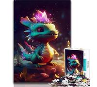 Puzzles pour Adultes 1000 pièces Bébé Dragon de l'espace Puzzles pour Adolescents, Jeu Stimulant, idéal comme Cadeau pour Toute la Famille (Taille 38x26cm)