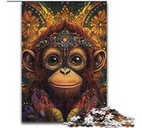 Puzzles pour Adultes 1000 pièces Bébé Gorille Puzzle 1000 pièces Un Casse-tête Stimulant pour Les Adolescents, Amusant en Famille, Cadeau de décoration d'intérieur DIY 26x38cm