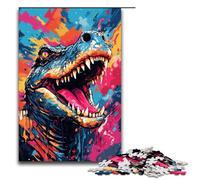 Puzzles pour Adultes 1000 pièces Bébé Robot Crocodiles par SplattersLots de Jouets de Couleur épaisse Jeu intellectuel Idéal comme Cadeau pour Toute la Famille 75x50cm