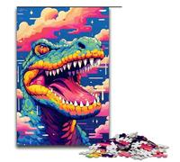 Puzzles pour Adultes 1000 pièces Bébé Robot Crocodiles par SplattersLots de Jouets de Couleur épaisse Jeu intellectuel Idéal comme Cadeau pour Toute la Famille 75x50cm