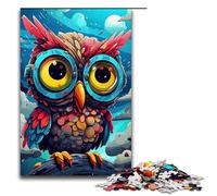 Puzzles pour Adultes 1000 pièces Bébé Robot Hibou par SplattersLots de Puzzles épais et colorés pour Toute la Famille Excellent Cadeau pour Les Adolescents de 14 Ans et Plus 75 x 50 cm