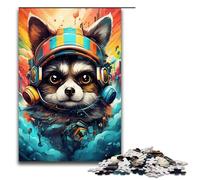 Puzzles pour Adultes 1000 pièces Bébé Robot Raton Laveur par SplattersLots de Puzzle épais et coloré Impossible Jeu Familial Soulagement du Stress Défi Difficile 75x50cm