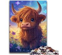 Puzzles pour Adultes 1000 pièces Bébé Yak Mignon Anti-Stress Défi Difficile Chaque pièce est Unique - Jeu Familial Amusant et Stimulant 50x75cm
